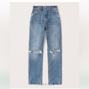 Abercrombie Ultra High Rise 90s Straight Jean